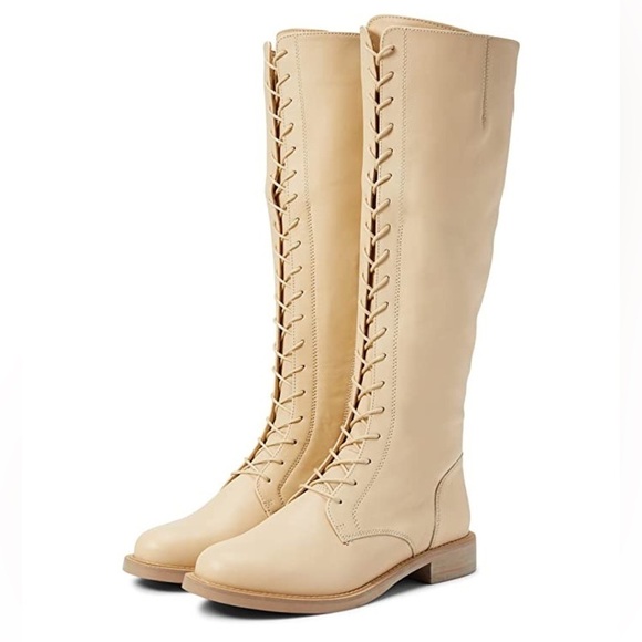 SAM EDELMAN NANCE TALL LACE-UP BOOT - Picture 1 of 8